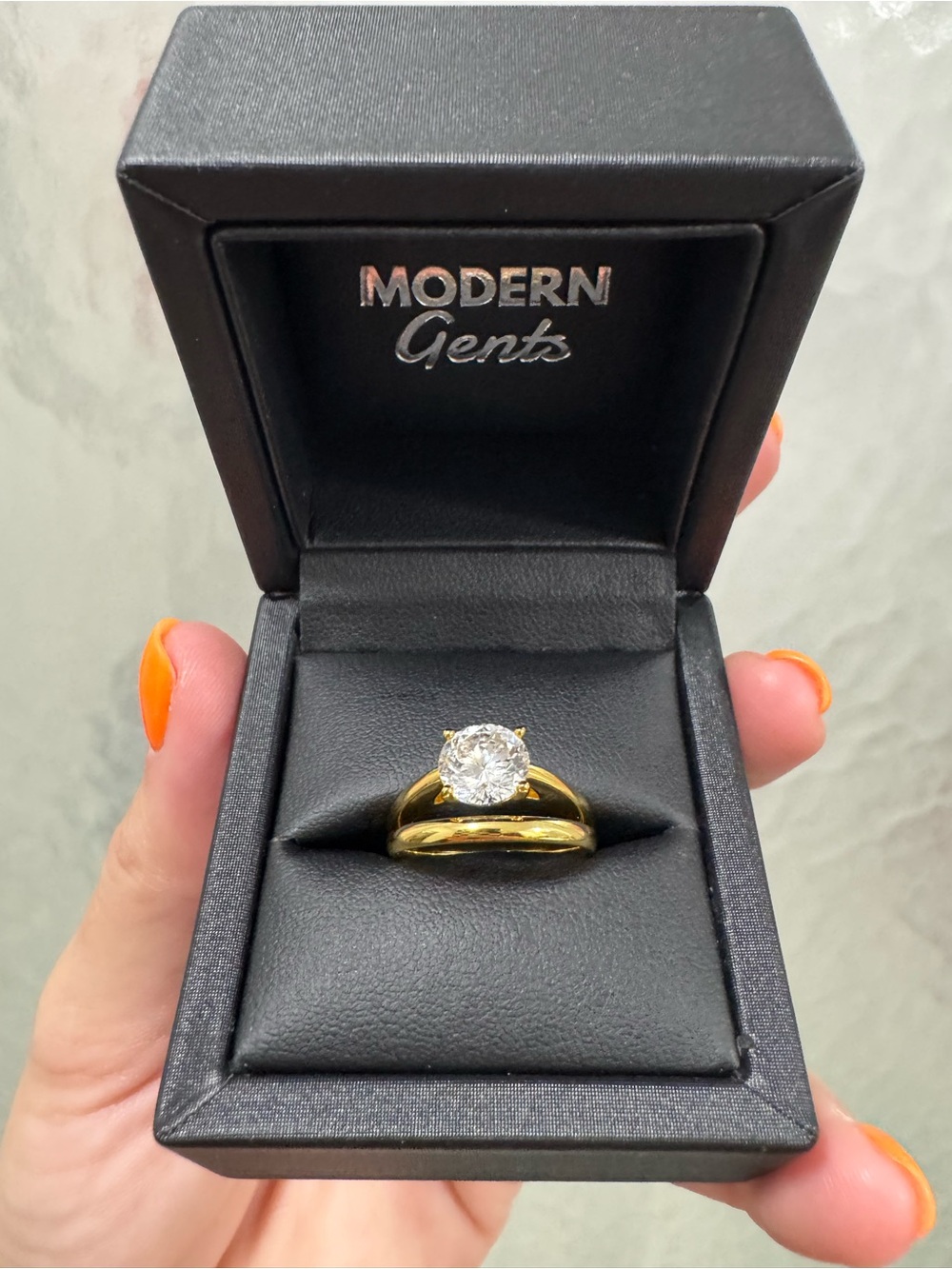 Modern Gents Gold Ring Set
